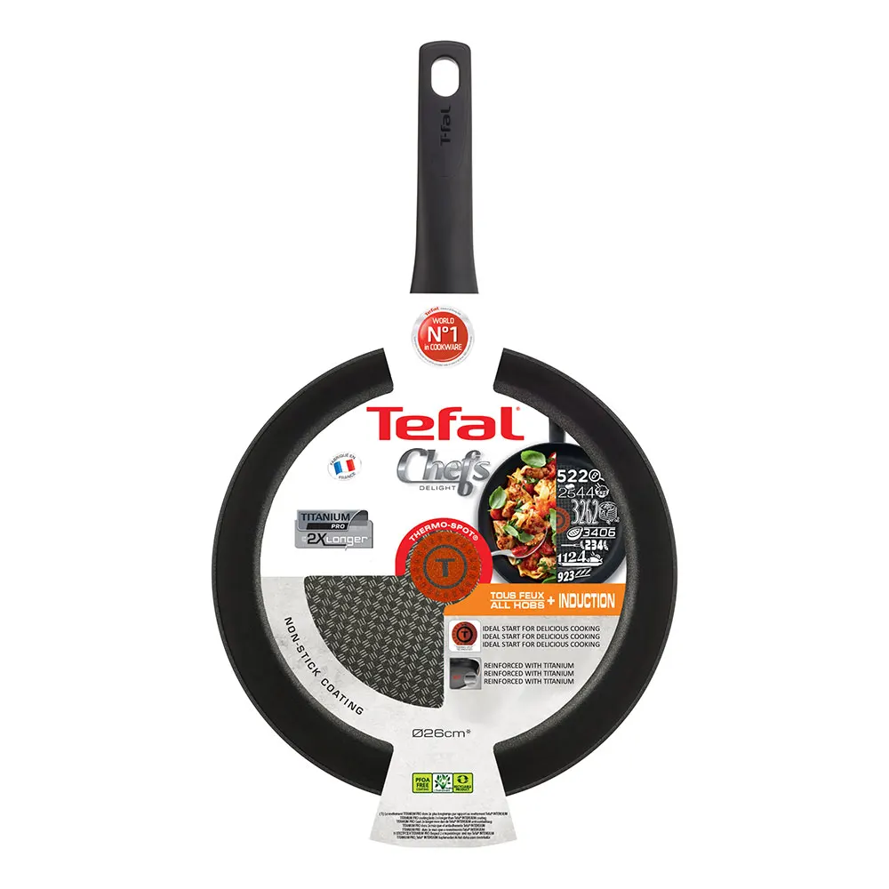 Pans TEFAL C6940302 Kitchen Dining Cookware non-stick frying coating Aluminum Chef induction pan