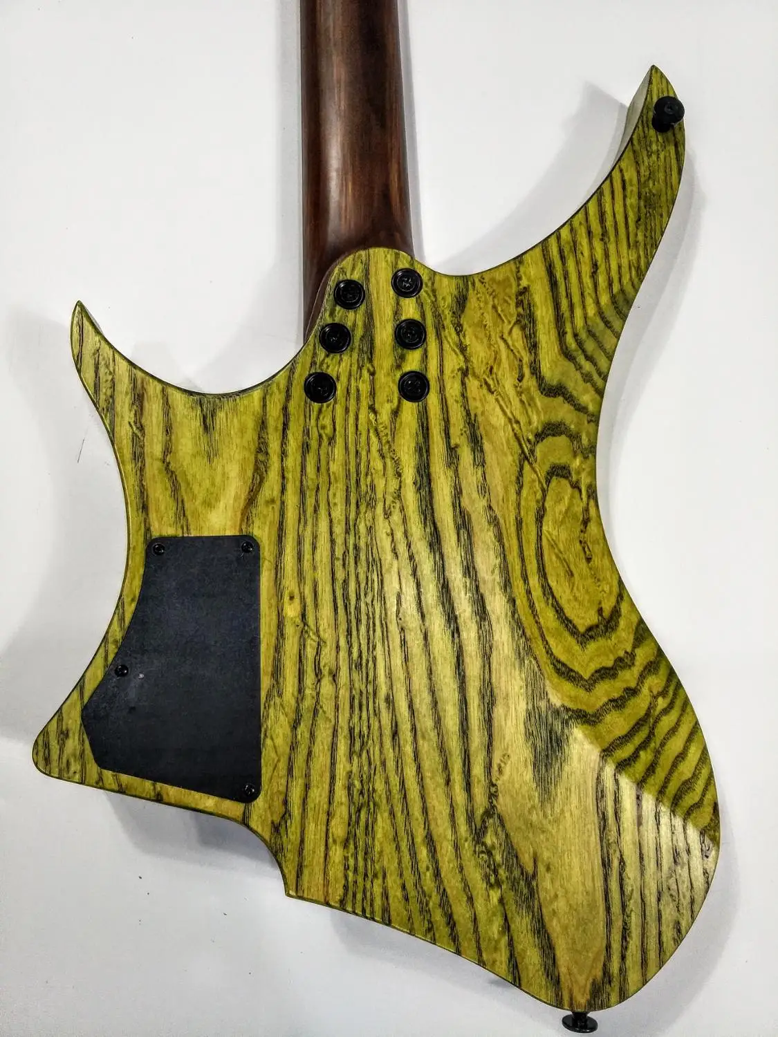GOC Materia 3.ECO 6 струн Green Burl LE безголовая гитара электрогитара(25-2" масштаб)-античная отделка