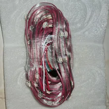 50x Pre-soldered WS2812B LED Heatsink 5V 5050 RGB WS2811 IC Built-in & 10cm Wire