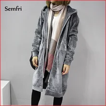 Куртка semfri женская из искусственного меха длинное пальто