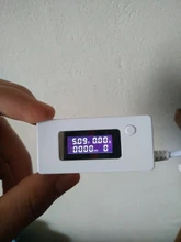 Amperímetro de cola blanca de KCX-017 con pantalla LCD, medidor de Monitor de capacidad de corriente de voltaje Mini USB, Detector de 3V-7V, medidor de corriente móvil