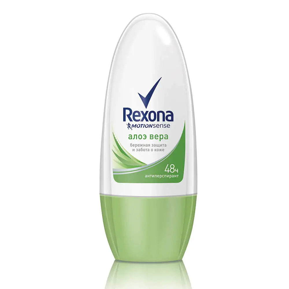 Rexona Antiperspirant Deo Roller Female Aloe Vera/invisible On Black