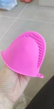1pc espesar silicona horno guantes Guantes para horno y microondas aislamiento no palo Anti-slip puños tazón olla Clips de utensilios de cocina