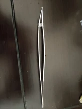 Pinzas medicinales de acero inoxidable 430 antiyodo, pinzas medicinales largas y rectas de 12,5 cm-30cm, coderas de cabeza recta gruesa