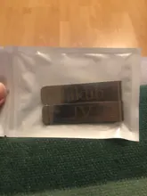 Billetera de acero inoxidable con grabado personalizado para hombre, tarjetero delgado de Metal de tamaño largo, con Clip para tarjetas de crédito