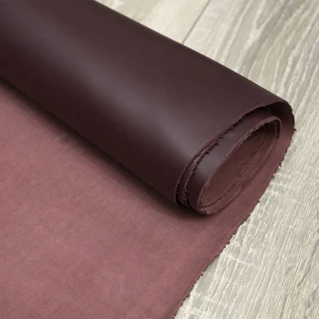 

Replantation tannages Peanes-wine color leather 200x97cm 1.9-2.2mm cowhide leather, leather for strips, leather goods, offcuts, shoes, bags