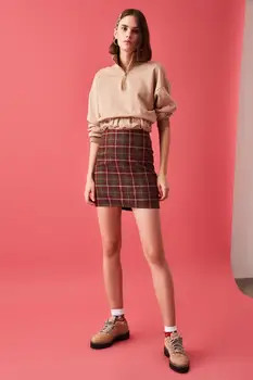 

Trendyol Plaid Skirt TWOAW21ET0575