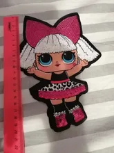 LOL surprise-pegatinas de ropa de muñecas para niñas, parche decorativo bordado para fiesta de cumpleaños