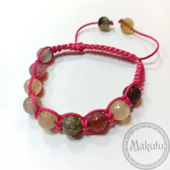 

Bracelet made of agate Paty, color. Assorted (pink)