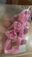 Bells Leashes Collars Dog-Accessories Fashion Kawaii Puppy-Kitty Adjustable Cute Bowknot