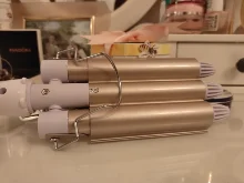 Curling Iron Hair-Tools Barrel-Hair-Styler Ceramic Professional Triple Electric