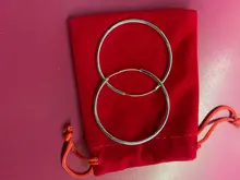 DOTEFFIL de Plata de Ley 925 Plata Lisa 50mm pendientes de aro grandes para las mujeres boda joyería para fiesta de compromiso