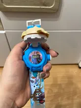 Reloj digital con proyección 3D para niños, dibujos animados de Ultraman, Spider-Man, Iron Man, princesa, juguetes para niños