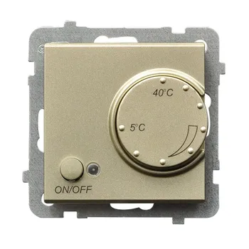 

Ospel Sonata champagne gold regulator for floor heating with rtp-1r/m/39 sensor