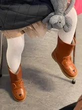 Kids Shoes Sneakers Snow-Boots Rabbit Girls Winter Genuine-Leather Children Cartoon-Animals
