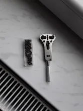Kit de herramientas de reparación de relojes caja para reloj de pulsera abridor tornillo ajustable herramienta de retirada de Parte posterior llave herramienta de la reparación de la caja de reloj abridor llave reloj