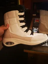 Moipheng-Botas de nieve de media caña para mujer, botines impermeables cómodos con cordones, calidad de abrigo, para invierno