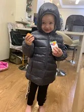 Chaqueta de invierno ultraligera para niñas, prendas de vestir con capucha, mono de nieve para niño, ropa de 2 a 8 años, 2020