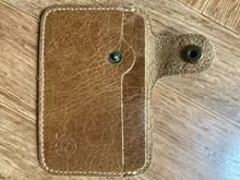 Tarjetero de cuero de negocios para hombre, billetera delgada con bloqueo, monedero, tarjetero