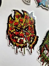 Pegatinas de PVC estilo Spitfire para teléfono móvil, funda de equipaje para portátil, Skateboard, piñón fijo, pegatinas de coche, 18 Uds.