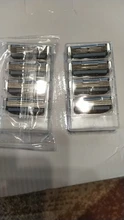 8 unids/pack de los hombres de la maquinilla de afeitar de seguridad cuchillas cuidado facial cuchillas de afeitar Manual de Cassette para gillettee mache 3