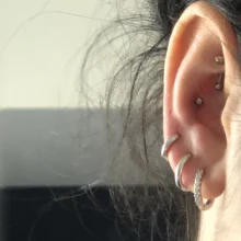 ANENJERY-pendientes de aro minimalistas de Plata de Ley 925 para mujer, aretes redondos pequeños de oro de 6mm/8mm/10mm/12mm/15mm, 1 par