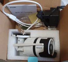 ZOSI-Cámara IP de H.265 y 1080p para exteriores, videocámara inalámbrica y resistente al agua, con foco, wifi, IA, detección de personas, visión nocturna a color y audio bidireccional