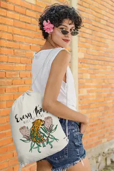 

Angemiel Bag Everything Will Be Fine Leopard Cloth Backpack