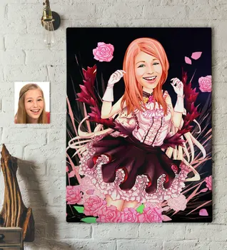 

Personalized Women 'S Abstract Caricature Of Canvas table 70x100cm -12