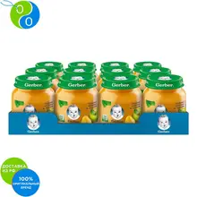 Гербер Пюре яблоко- груша 130г 12 шт