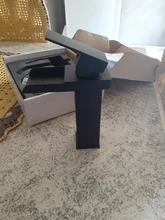 Bathroom Basin Faucet Tap Mixer Vanity-Sink Waterfall Brass Black-Plated Single-Handle