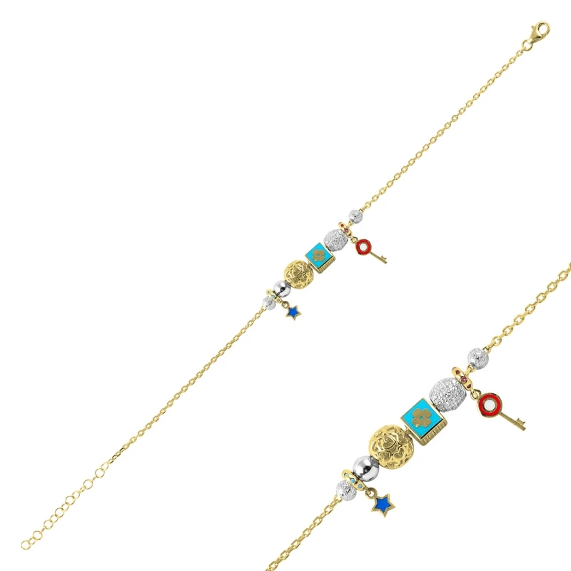 Серебряный 925 пробы браслет с кубическим цирконием