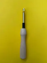 Bolígrafo para bordar y tejer, para manualidades, enhebrador de aguja, mango de madera, herramientas y accesorios de costura