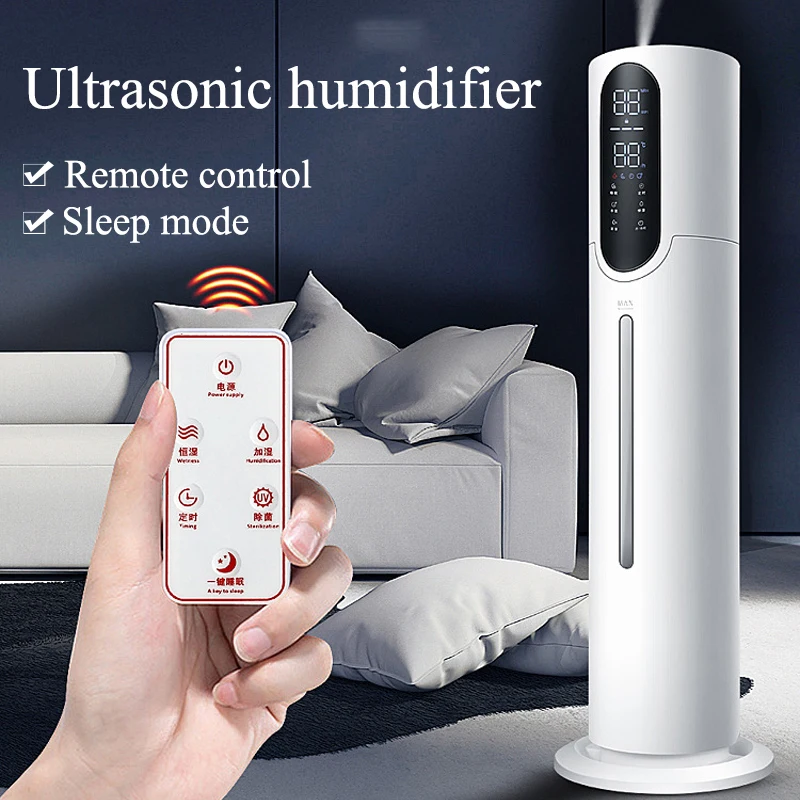 7.5l Ultrasonic Air Diffuser Portable Stand Floor Humidifier 3 Speed