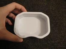 Reptile Feeder Water Food Feeding Plastic Bowl 3 Size Turtle Lizard Snake Basin