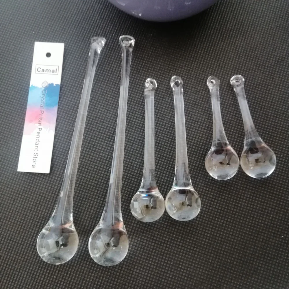 2Pcs 56/74/120mm Waterdrop Raindrop Chandelier Crystal Glass Ceiling Lamp Lighting Pendant Part Hanging Teardrop Prism DIY chandelier crystal drops