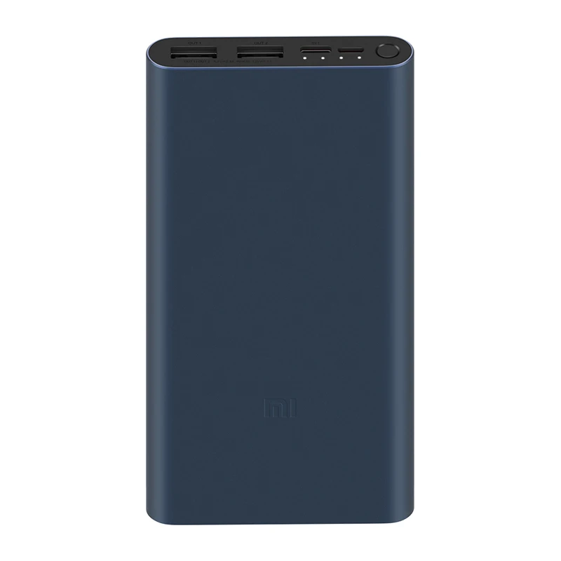 Xiaomi Mi Power Bank 3 10000mAh Type-c + 2USB PLM13ZM Fast Charge 18W Black | Электроника