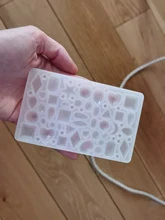 DIY espejo joyería cristal molde de resina epoxy amor geometría Luna variedad piedra preciosa colgante molde