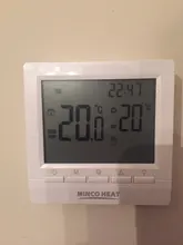 Regulador de temperatura de calefacción de caldera de Gas programable, termostato de batería AA con bloqueo de Chico, Control manual