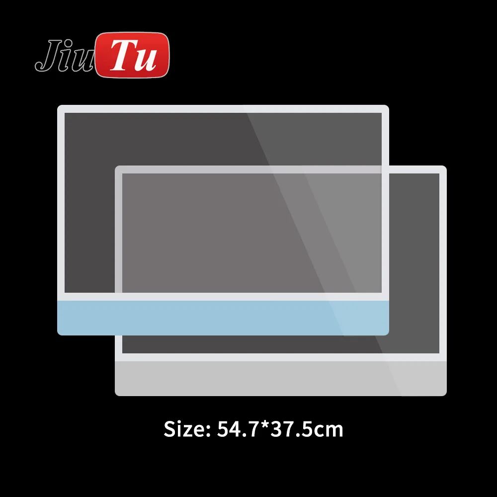 Cristal frontal para iMac A2348, cubierta de lente de pantalla exterior, bisel frontal negro, 24 pulgadas, 2021