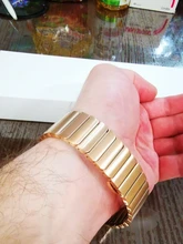 Correa de acero inoxidable para Apple Watch, banda de 44mm y 40mm para iWatch de 42mm/38mm, pulsera de Metal de mariposa para Apple watch serie 5 4 3 se 6