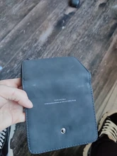 Monedero de cuero para damas, billetera con Clip para billetes, tarjetero