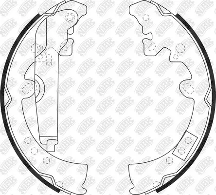 Колодки барабанные Toyota Hi-Lux 2.5D/3.0D 07 NIBK FN0620