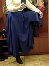 Maxi Skirts Irregular Zipper ZANZEA Long Vintage High-Waist Summer Saia Solid A-Line