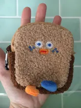 Bentoy-monedero suave de franela de oso sonriente para niñas, Mini bolsas de dinero, regalo para niños, bolsos de monedas Kawaii de Japón de Corea