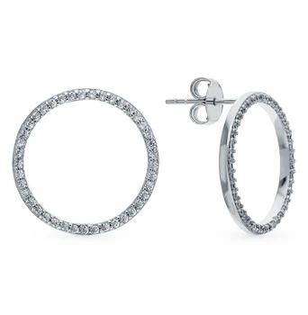 

Silver earrings with cubic zirconia sunlight sample 925