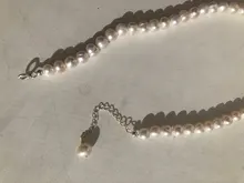 ASHIQI naturales de agua dulce perla gargantillas collar de la joyería de la plata esterlina 925 para mujeres, regalo de moda