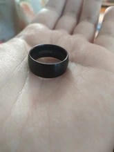AsJerlya nuevo negro anillo de hombre 100% carburo de titanio de joyería de los hombres de la boda bandas clásico regalo de novio 8mm negro anillo de los hombres de las mujeres