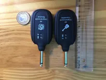 UHF-sistema inalámbrico de transmisión de guitarra, receptor inalámbrico recargable incorporado, transmisor para la guitarra