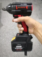 Brushless Impact Wrench Charger-Sleeve Power-Tool Li-Ion-Battery 600NM Allsome 288vf